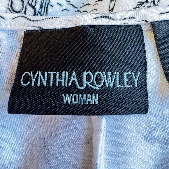 Cynthia Rowley Handkerchief Hem Swimsuit Coverup-Venice Italy 1X - Picture 5 of 7